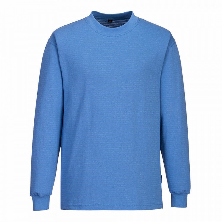 Portwest AS22 - Anti-Static ESD Long Sleeve T-Shirt 195g